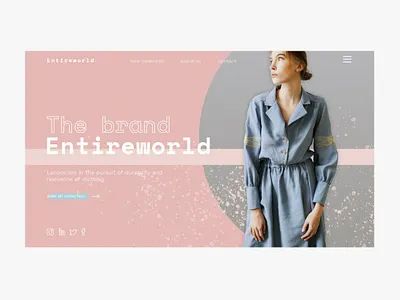 Brand clothes branding design illustration ui web website