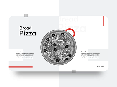 Bread Pizza Landing Page creativity design landing page design landingpage pizza ui ux uxdesign vector web webdesign website design