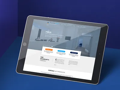 Modern Business Website for Healthcare Company agency clean cms digital digitaldesign flatdesign hamburg stilwaechter uxdesign webdesign