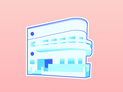 Tel Aviv Bauhaus architecture bauhaus100 house iconic illustration tel aviv vector