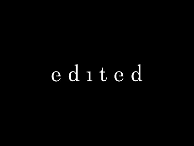 Edited branding concept custom lettering edit edited font letter e lettering letters logo type typeface typography