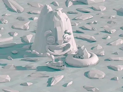 Daddy clay out 3d 3d art c4d character clay render concept cute art design illustration scene