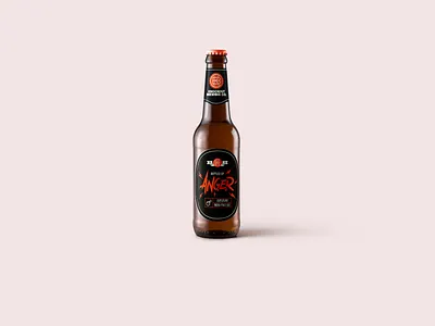 Knockout Brewing Co. - Bottled Up Anger, EIPA 6,6% anger beer bottle branding craftbeer design ipa knockout