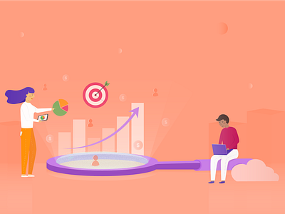 market research adobe banner design blog post flat illustration illustrator jotform market research