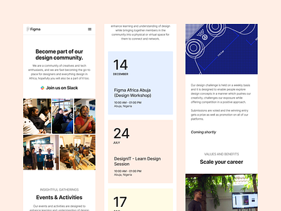 Figma Africa Website africa blueprint design figma landing page mobile mobile ui mobile view mockup modern nigeria ui ux web