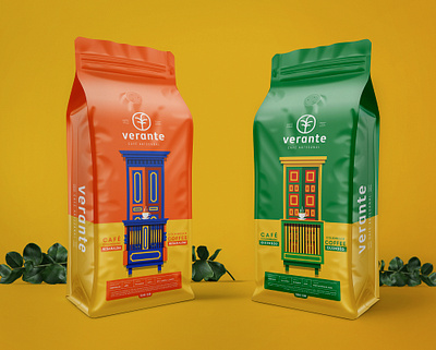 Verante: Branding and visual identity for packaging brand coffee brand concept branding colombia coffee packaging coffee packing cololombian packaging colombia colombian illustration color packaging illustration