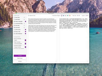 Translation Application language macos native osx translate translation ui