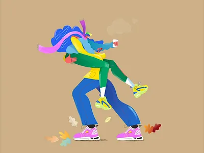 Autumn Colours 2 aftereffects animation autumn autumn colours character characterdesign fall fun hug illustration leaves motiongraphics motionillustration motionlovers motionmass movingillustration people play seasons wednesday