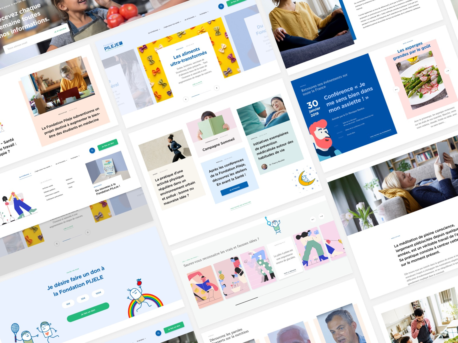 Example of Redesign Pijeli Fundation