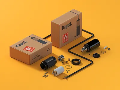 Kapsl. in pieces (3d) 3d c4d cinema4d light packaging render vray