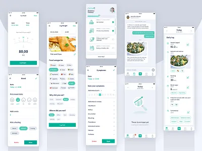 Dietitian app redesign proposal app design ui ux