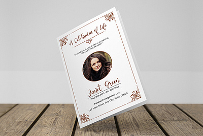 Funeral Program Template memorial program template