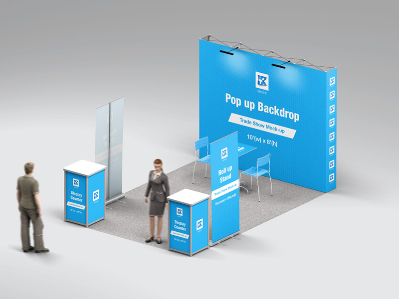 Example of Trade Show Booth Mock-up v1