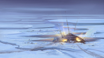 Fallen & Forbidden - Long shot digital painting