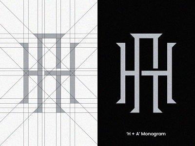 'H + A' Monogram brand and identity brand identity design branding lettering lettermark logo logocollection logoconcept logodesign logologo logolounge logolove logomark logotype minimal minimalism minimalist logo monogram letter mark monogram logo visual design