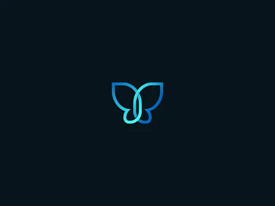 Butterfly Logo branding butterfly icon insect lineart logo modern nature simple tech tech logo vector