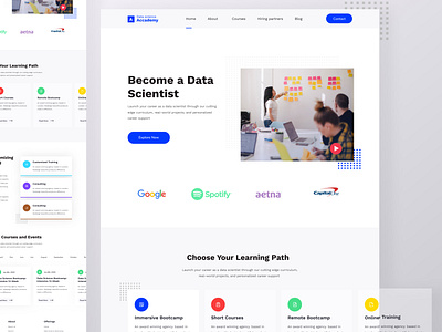 Data scientist landing page 2020 agency data landing page landing page design minimal design new design trendy trendy design ui website