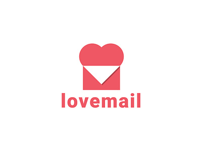 Lovemail Logo awesome logo brand identity branding company logo design dribbble email flat design graphic design letter logo logo design logo idea love love mail mail negative space post