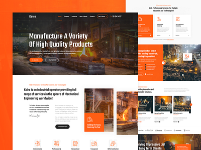 Koira Modern Industry automotiv construction corporate industrial industrial business industrial corporate industrial engineering industrial factory industry machinery manufacturing mechanical engineering power energy ui uidesign uiux