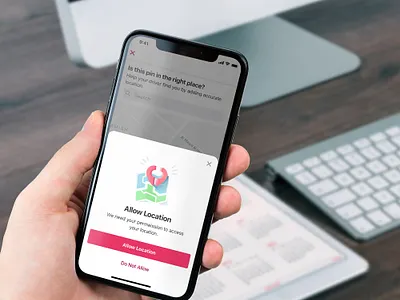 Allow Location Shot - Teeela app design illustration illustrator typography ui ui design ux
