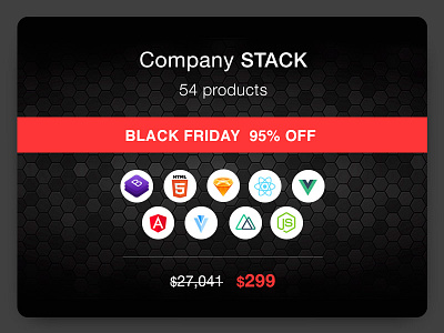 Black Friday 2019 black friday blackfriday gradients html materialdesign offer promotion promotions react sketch stack vue web development webdesign website design