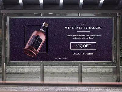 Banner Basaro banner banner ad banner design banners creative creativity design designer graphic design modern typography wine