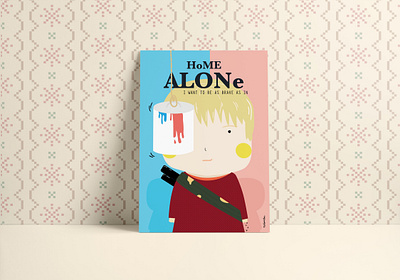 Little Home Alone characterdesign contemporaryart homealone illustration vector wallart xmas