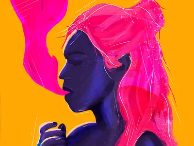 Soul. art colorful design drawing dribbble illustration minimal paint painted painting ui