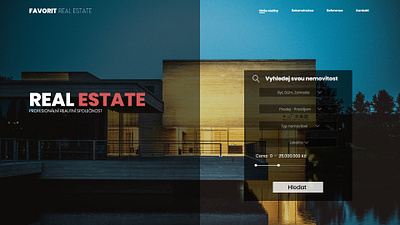 Real Estate /UI DESIGN/ CZ adobexd creative czech design designer digital graphic landing social website