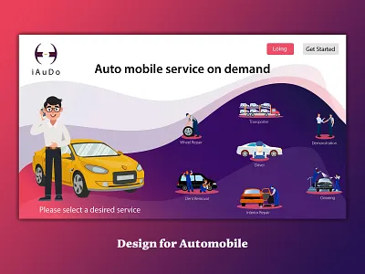 Automobile art branding icon illustration logo typography ui ux vector website