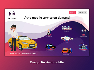 Automobile art branding icon illustration logo typography ui ux vector website