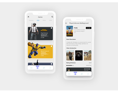 Games Store Concept app app design apple behance clean design dribbble game app games ios app iosx minimal mobile ui mobileappdesign ui uidesign user experience ux