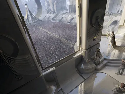 Concept Art - Rally (Crop) blender concept art concept design digital painting environment concept art environment design illustration kitbash photoshop render