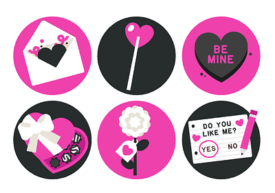 Love Icons icons illustration