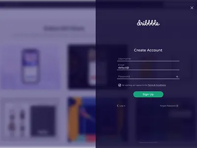 DailyUI #001 001 daily 100 challenge dailyui form login signup ui ux