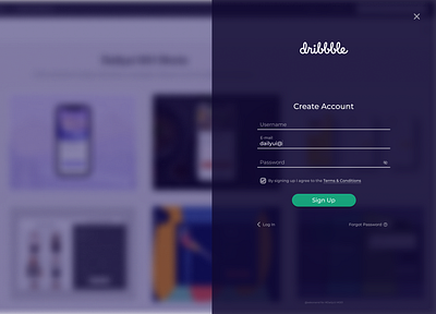 DailyUI #001 001 daily 100 challenge dailyui form login signup ui ux