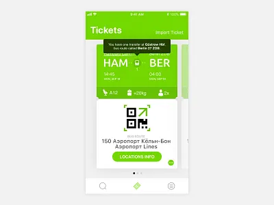 Ticket Screen on the New FlixBus iOS app app flixbus ios screen ticket ui ux