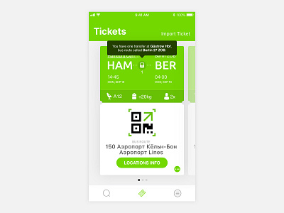 Ticket Screen on the New FlixBus iOS app app flixbus ios screen ticket ui ux