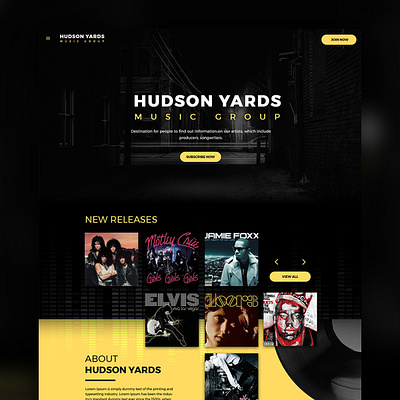 Hudson Yards ui ux webdesign website