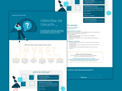 Historias de usuario en los equipos de trabajo agile bluechip bluedraft brochure fintech user story ux