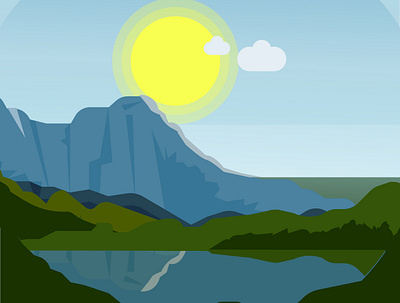 nature scene benin design green illustration nature nigerian savetheearth vector