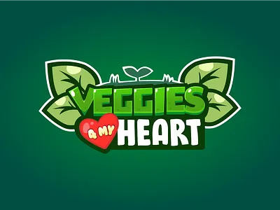 Logo Veggies4MyHeart design game logo logo