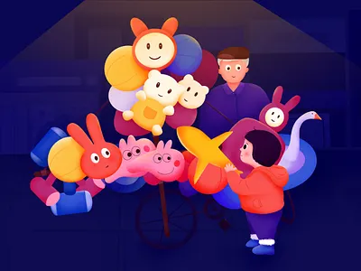 Toy Stall illustration