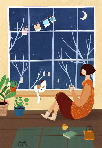 night illustration