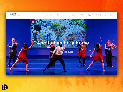 Apollo Chamber Players web design website wordpress