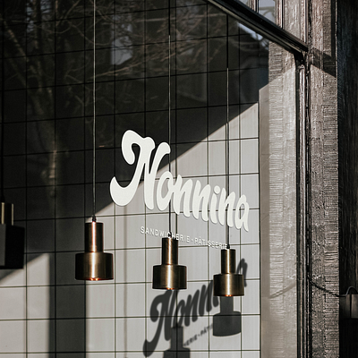 Nonnina branding coffee italian nonna nonnina pastry sandwich shop signage typography window