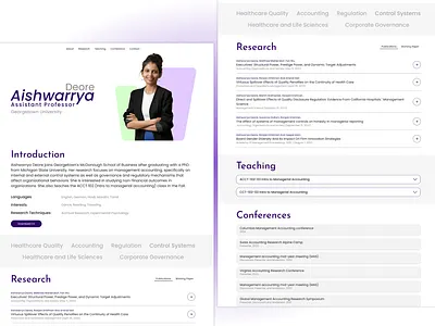🎓 Professorial Educational Portfolio Website 🌐 educational profile portfolio professor portfolio ui ui design website