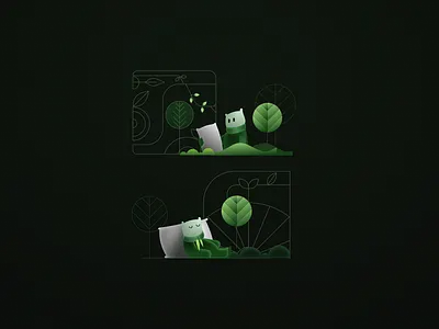 Character design for Zleeco brand character ui