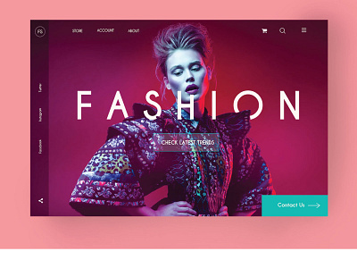 Fashion UI fashionuserinterface fashionweb landingpagedesign ui uidesign