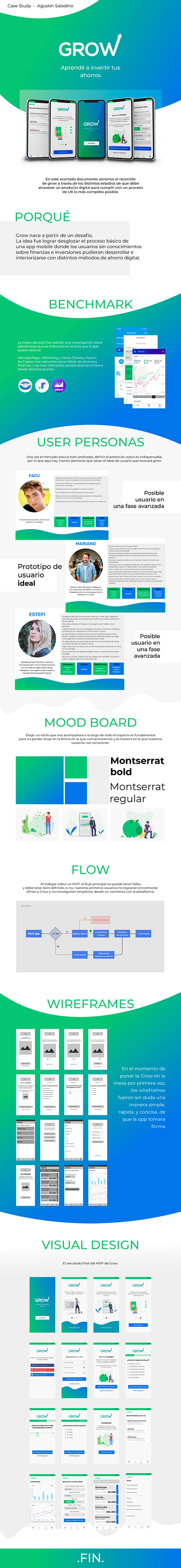 GROW - Case Study app design finance ui ux